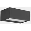 Image de LEDS C4 Nemesis LED 70x170mm Outdoor LED Up Down Light Urban Grey, Opal IP65 10,5W 2700K