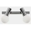 Image de Applique murale double salle de bain double LEDS C4 Mist Chrome E14