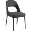 Image de Angel Cerdá   Chaise de Salle à Manger Rembourrée en Tissu | Chaises de Salle à Manger Modernes, Design Minimaliste et Élégant | 47 x 50 x 80 cm, Pieds en Acier Peint Noir | Confortable