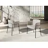 Image de Angel Cerda - Chaise avec accoudoirs gris/noir - 4,5x48x57 cm OS