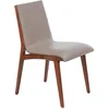 Image de Angel Cerda   Chaise de Salle à Manger Rembourrée en Similicuir Vison | Chaises de Salle à Manger Modernes, Design Minimaliste | 46 x 59 x 82 cm, Pieds en Bois Massif de Frêne | Confortable