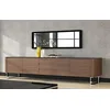 Image de Buffet Design Bois Noyer avec Plateau Noir