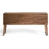 Image de Angel Cerdá - Buffet en Bois de Noyer - Buffet de Salon Moderne et sophistiqué - Buffet en Bois Durable - Buffet avec Grand Espace de Rangement - 160 x 40 x 80 cm