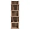 Image de Ángel Cerdá - Bibliothèque en Bois de Noyer avec étagères irrégulières - Bibliothèque Moderne - Bibliothèque Durable et Fonctionnelle - 60 x 28 x 190 cm - Meubles de Salon - 60 x 28 x 190 cm