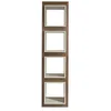 Image de Ángel Cerdá - Bibliothèque Cube en Bois de Noyer et MDF laqué - Bibliothèque Moderne - Bibliothèque de Salon - Durable et Fonctionnelle - 50 x 41 x 200 cm