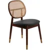 Image de Angel Cerdá   Chaise de Salle à Manger avec Dossier Rond en Rotin | Chaises de Salle à Manger Modernes, Design Minimaliste | 49 x 52 x 87 cm, Pieds en Bois Massif de Frêne Noyer | Confortable