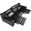 Image de Angel Cerda - Chaise avec accoudoirs au design moderne brun marbré/brun métal - 10x58x59 cm OS