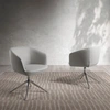 Image de Angel Cerda - Fauteuil pivotant avec accoudoirs gris acier - 67x59x80 cm OS