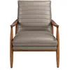 Image de Angel Cerdá - Fauteuil en Cuir - Fauteuils pour Le Salon - Fauteuil avec Accoudoirs - Fauteuils de Salon - Chaise de Lecture - Élégance et Confort - Couleur Gris Foncé - 73 x 83 x 91 cm