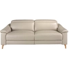 Image de Angel Cerda - Canapé relax 3 places gris/miel - 107x208x104 cm OS