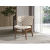 Image de Angel Cerda - Fauteuil en simili au design moderne sable/noix - 18x78x69 cm OS