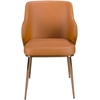 Image de Angel Cerda - Chaise en simili avec accoudoirs marron/rose - 8x51x62 cm OS