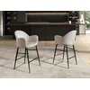 Image de Angel Cerda - Chaise de bat avec accoudoirs gris clair/noir - 9x56x55 cm OS