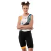Image de SIROKO - Cuissard Vélo pour Femme BX Jungle - XS - Noir/Blanc/Vert
