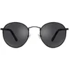 Image de SIROKO - Lunettes de Soleil Rondes The Tube Noir