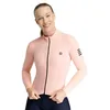 Image de SIROKO - Maillot Vélo Thermique à Manches Longues pour Femme SRX M4 Danseuse - XL - Pêche rosée