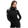 Image de SIROKO - Maillot Vélo Thermique à Manches Longues pour Femme SRX M4 Selva Negra - XXS - Noir/Gris