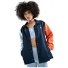 Image de SIROKO - Coach Jacket pour Femme Cloud 9-W - L - Bleu marine/Orange vif