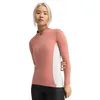 Image de SIROKO - Maillot Cyclisme Gravel à Manches Longues pour Femme GM3 Hokkaido - M - Corail/Blanc