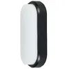 Image de Applique extérieure 12w modèle Yucatan Oval IP65 Noir FABRILAMP