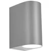 Image de Applique d'extérieur > à deux lumières 2xGU10 (230V) IP44 14,7x7x9cm coloris gris