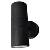 Image de Applique d'extérieur > à deux lumières 2xGU10 (230V) IP44 15,2x7,3x11,3cm coloris noir