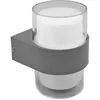 Image de Applique d'extérieur LED > (8W 3000K 500lm) IP44 13,5x9,4x10,5cm coloris gris