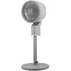 Image de Ventilateur sur pied réglable fixe et rotatif > (moteur AC 50 W, 3 vitesses), gris