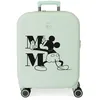 Image de Valise Cabine Disney Mickey Bonheur Vert 40x55x20 cm ABS Rigide Fermeture TSA Intégrée 37L 2.74 kgs 4 Double Roues Bagage Main Extensible