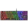 Image de Mars Gaming MK80 Noir, Langue Français, Clavier Gaming Mécanique TKL FRGB, Antighosting, Switch Mécanique Marron