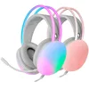 Image de Mars Gaming MH-Glow, Casque 360° Full Chroma RGB Flow, Microphone Réduction de Bruit, Mousse à Mémoire de Forme, Windows/PS4/PS5/XBOX Series X|S/One/Mac/Switch/Switch 2/Smartphone/Tablette, Rose