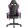 Image de Mars Gaming MGC-Pro, Chaise Gaming Professionnelle, Finition Cuir PU, Accoudoirs 2D et Dossier Inclinable 135°, Coussins Lombaire et Cervical Soft-Touch, roulettes XL et Ressort Gaz Classe 4, Violet