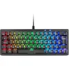 Image de Mars Gaming MKMINIPRO, Français, Clavier Mécanique Ultra-Compact 60%, Switches Mécaniques Hot-Swappable, Éclairage RGB Chrome, Clavier Gaming Antighosting, Multiplateforme, Switch Silencieux, Noir