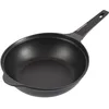 Image de Bergner Wok cuivre Ø30 cm en aluminium fondu de couleur noire avec revêtement