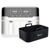 Image de MasterPRO Rocket Duo 900 - Double huile sans huile - blanc - 9 L et 2400 W Capacité