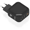 Image de Aisens ASCH-100W4P029-BK Cargador GaN 100W 3xUSB-C PD3.0 QC4.0 1xUSB-A QC3.0 Negro