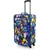 Image de ITACA - Valise Souple Grande Taille à roulettes Ultra Légère Soute Avion 23kg Valises Moyenne Pas Cher XL., Bleu