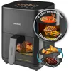 Image de Cecotec Air Fryer Cecofry&Grill Duoheat 4000. Friteuse à Air sans Huile de 4 L, Grill, Plancha, Double résistance, 1900 W, Cuisson uniforme, Moins de graisse, Idéale pour viandes et pizzas