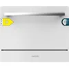 Image de Cecotec Lave-Vaiselle Compact Bolero Aguazero 2400 White Glass 6 Couverts. 1380W, Finition en Verre Blanc, 5 Programmes, Écran Tactile, Programmable jusqu'à 24h, Kidlock et Panier à Couverts