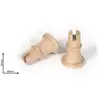 Image de Occre Ref: 19131 Support tourné en Bois pour être utilisé dans Les Bases d'exposition. Mesures: 57 mm de Haut Ø40 Ensemble de 2 unités.