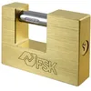 Image de Ferrestock FSKCAN190 Cadenas de sécurité rectangulaire 90 x 60 x 36, fabriqué en laiton massif de haute qualité avec manille en acier trempé avec 2 clés