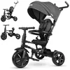 Image de Qplay Tricycle évolutif Rito Star Noir | Compact, Pliable, avec Capote Extensible et Frein   pour Enfants de 10 à 36 Mois
