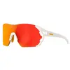 Image de EASSUN Veleta Lunettes Unisexe Adulte, Blanc mat/rouge Revo Lens, Estándard