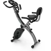 Image de PRIXTON Vélo d'appartement Pliable Comfort BF250, Hauteur réglable, 8 Niveaux de Résistance Magnétique, Volant d'inertie de 1,5 kg, Bandes de résistance, Bluetooth et Application Mobile