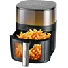 Image de PRIXTON Friteuse sans huile de 7 litres Cook Organics Pro, avec Fenêtre, Eclairage intérieur, Commande tactile, Température réglable, Minuteur, 12 Programmes, Airfryer à air chaud de grande capacité