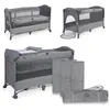 Image de ms Innovaciones 630405   Lit de Voyage et Berceau 2 en 1   Deux hauteurs, Matelas à Langer et moustiquaire de série, Pliable et Portable, Unisexe