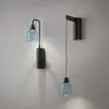 Image de Bover Drip A/02 Applique murale LED, noir/bleu