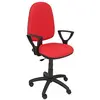 Image de Piqueras y Crespo Modèle 04CP - Chaise de Bureau Ergonomique avec mécanisme de Contact Permanent et Hauteur réglable - Siège et Dossier rembourrés en Tissu Bali, Couleur Rouge (BRACCIOLI Fixed