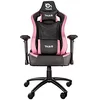 Image de Talius Vulture Chaise de Gaming Professionnelle, Butterfly, Ergonomique, Accoudoirs 4D, Base en métal, Hauteur réglable Haute, Dossier inclinable, Roues Nylon (Rose)