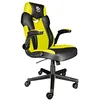 Image de Talius Crab Chaise de Gaming avec accoudoirs rabattables, Papillon, Base en Nylon, Roues 60 mm, gaz Classe 4 Enfants et Adultes, pour Jeux, Bureau, Bureau (Jaune)